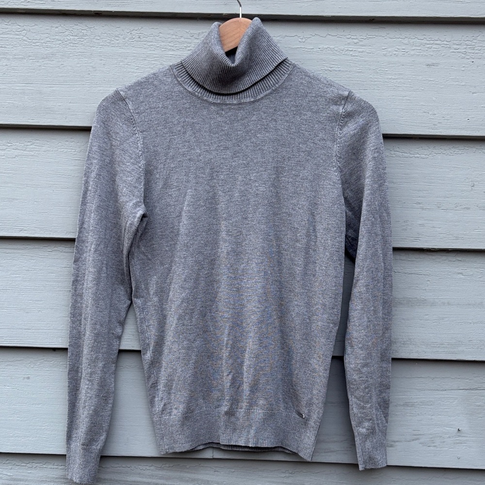 Calvin Klein Gray Turtleneck Sweater